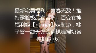 最新宅男福利！青春无敌！推特露脸极品女菩萨，百变女神福利姬【nainai】定制②，桃子臀一线天馒头逼裸舞摇奶各种挑逗 (6)