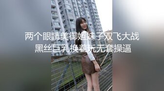 两个眼睛美御姐妹子双飞大战 黑丝巨乳换着玩无套操逼